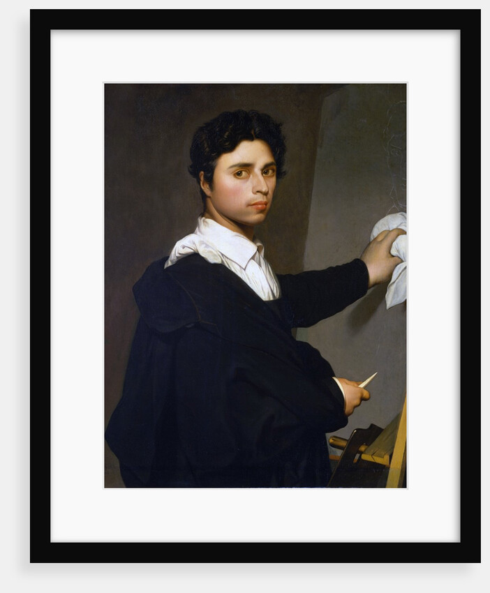 Ingres as a Young Man (Jean-Auguste Dominique Ingres Painting at His Easel) by Madame Gustave Héquet