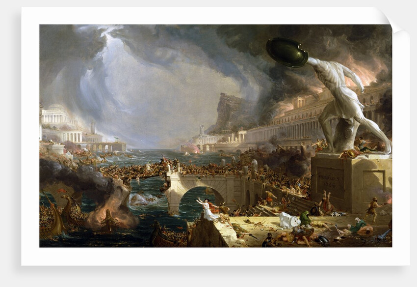 The Course of Empire - Destruction by Thomas Cole