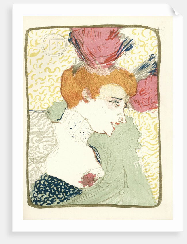 Mlle. Marcelle Lender en Buste by Henri de Toulouse-Lautrec