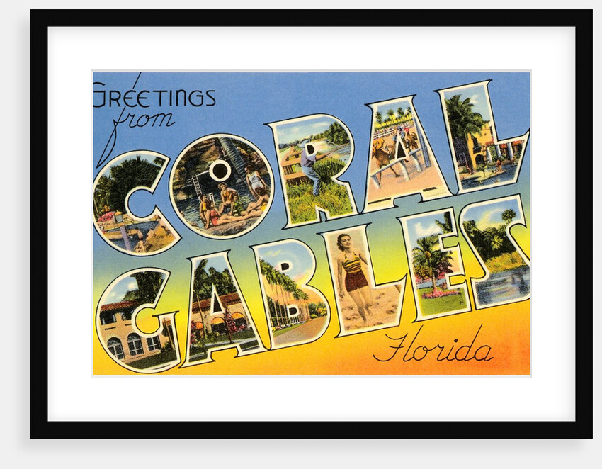 Greetings from Coral Gables, Florida by Anonymous