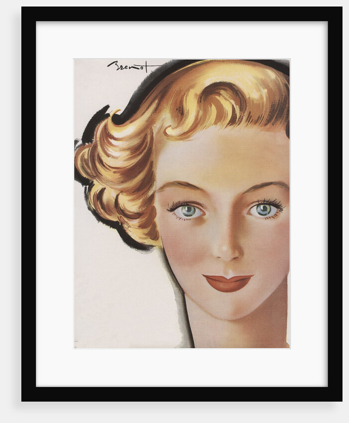 1950s era haircare advertisement with blond woman by Anonymous