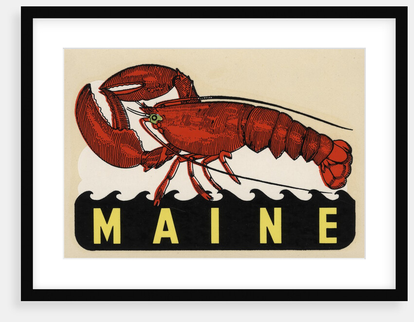 Maine travel decal by Anonymous