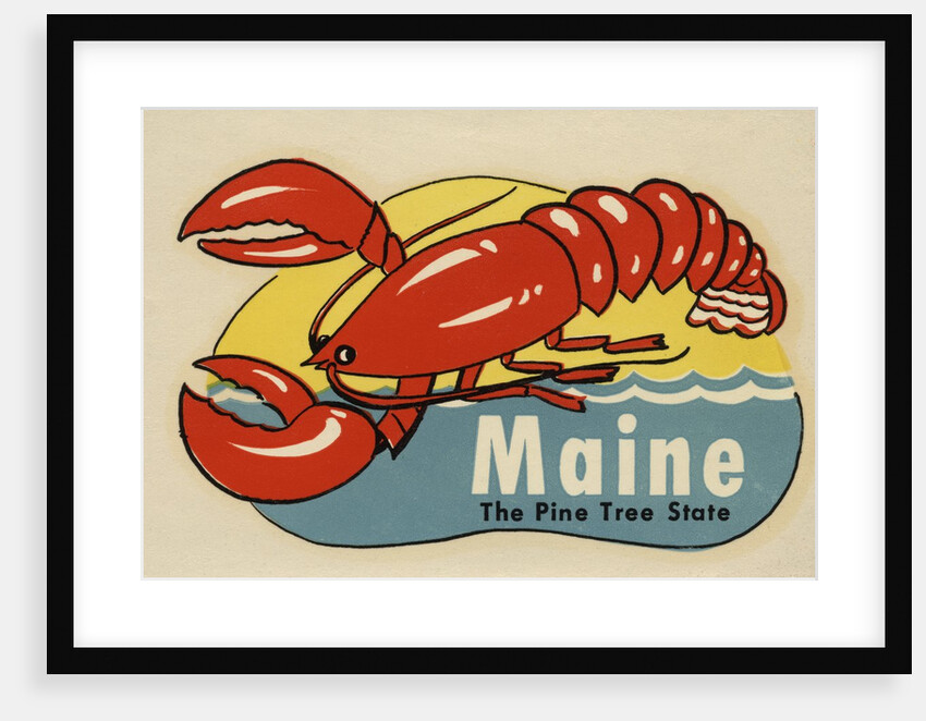 Maine travel decal by Anonymous