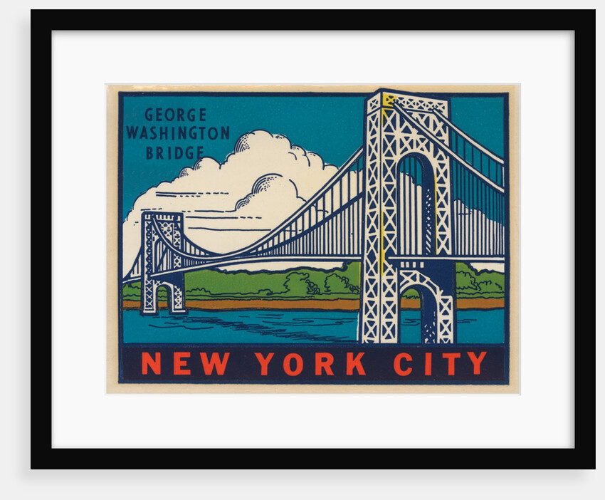 George Washington Bridge travel decal by Anonymous