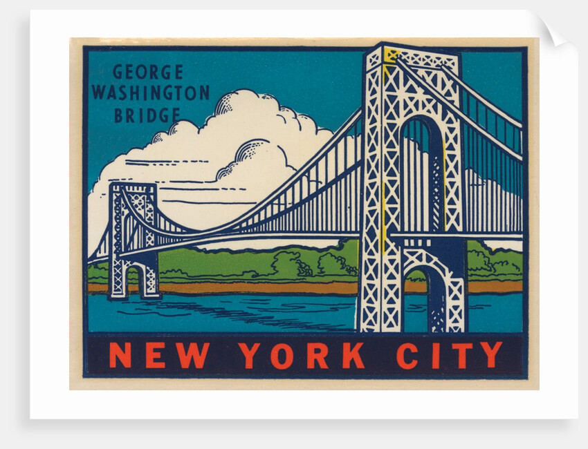 George Washington Bridge travel decal by Anonymous