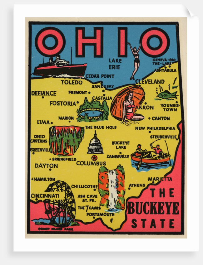 Ohio travel decal by Anonymous