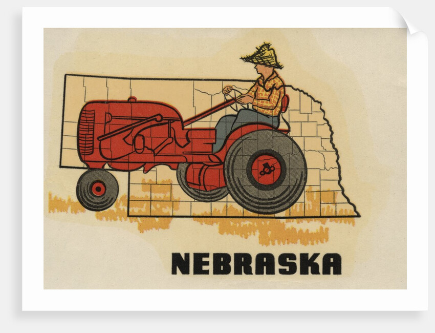 Nebraska travel decal by Anonymous