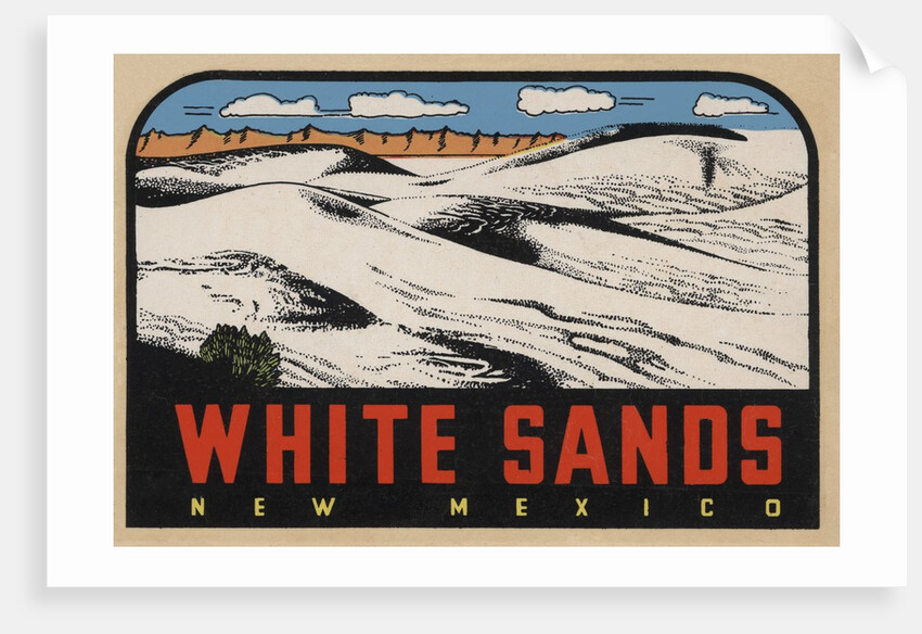 White Sands New Mexico travel decal by Anonymous
