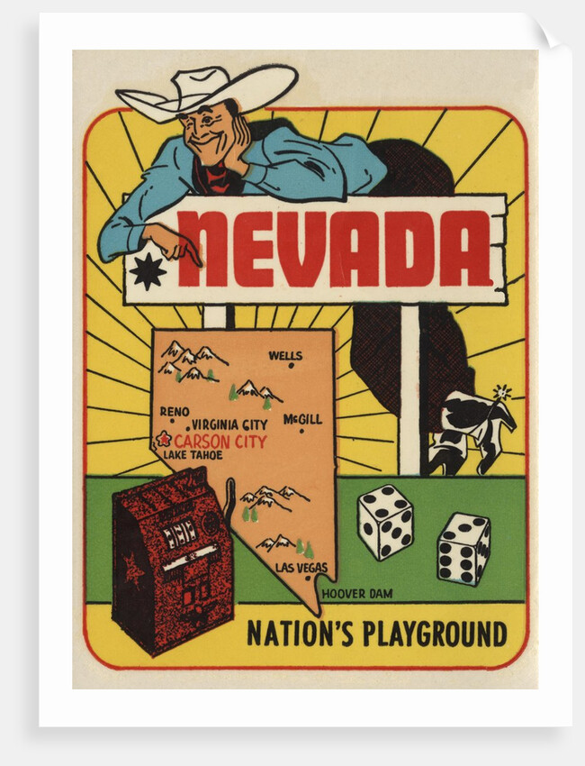 Nevada travel decal by Anonymous