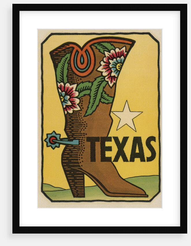 Texas travel decal by Anonymous