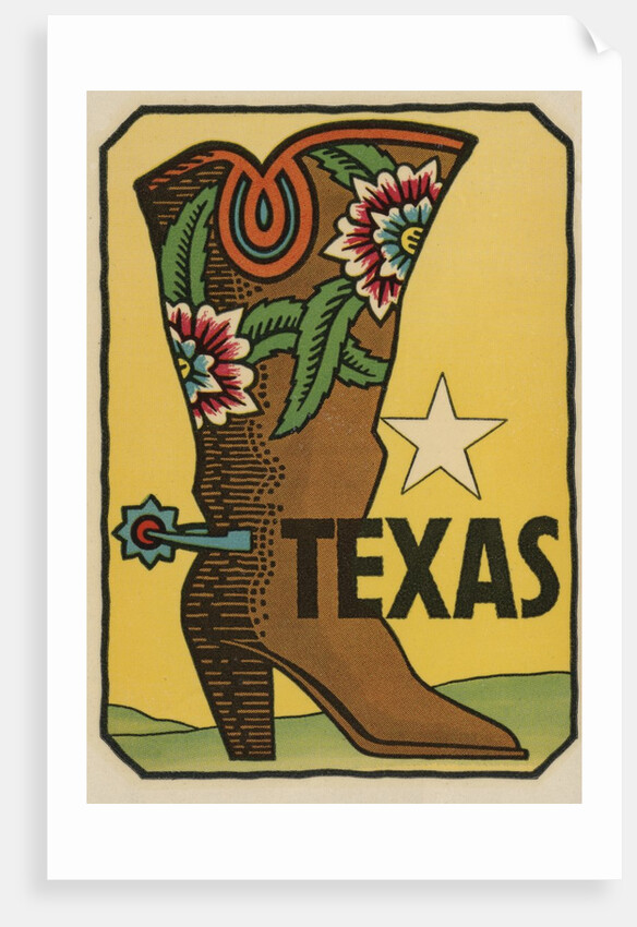Texas travel decal by Anonymous