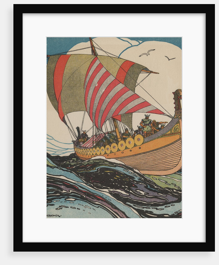 Leif Erickson at sea by Anonymous