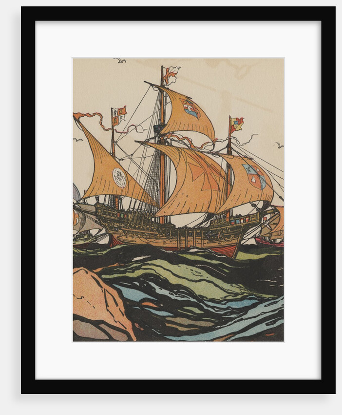 Ferdinand Magellan at sea by Anonymous