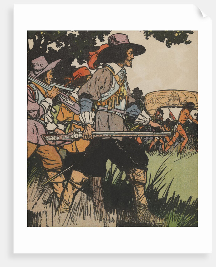 European explorers in New World by Anonymous