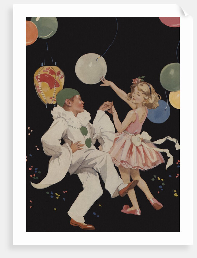 Boy and girl dancing by Anonymous