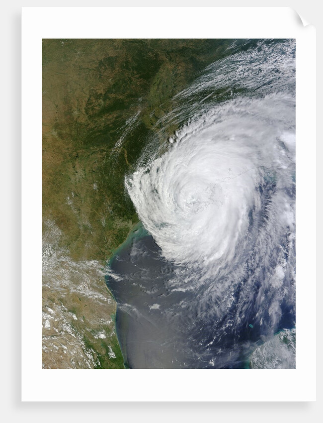 Hurricane Isaac (09L) over Louisiana by Anonymous