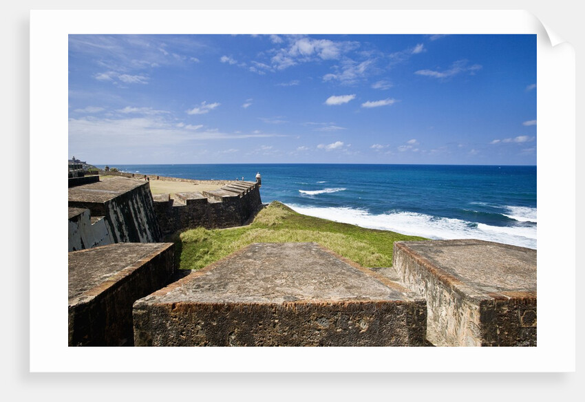 Fortress and sea, Old San Juan, Puerto Rico by Anonymous