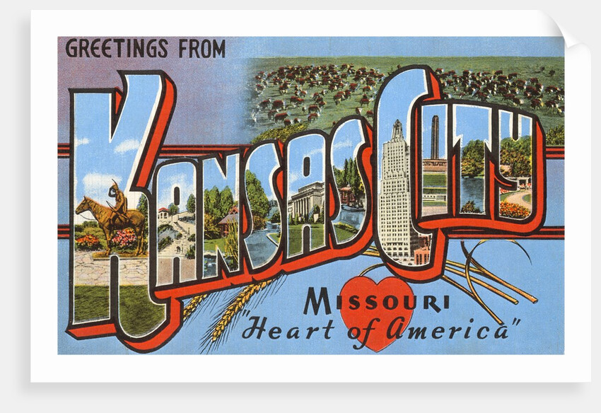 Greetings from Kansas City, Missouri, Heart of America by Anonymous