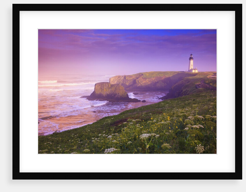 sunrise thru fog, Yaquina Head Lighthouse, Oregon Coast. Pacific Northwest, United States by Anonymous