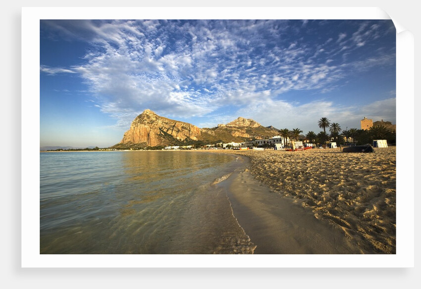 View of beach and coastline, San Vito lo Capo, Sicily, Italy by Anonymous