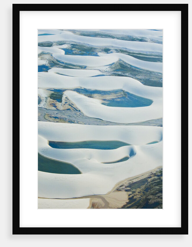 Aerial view of Lencois Maranhenses National Park, Brazil by Anonymous