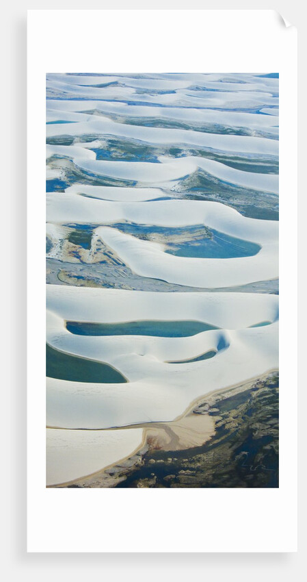 Aerial view of Lencois Maranhenses National Park, Brazil by Anonymous