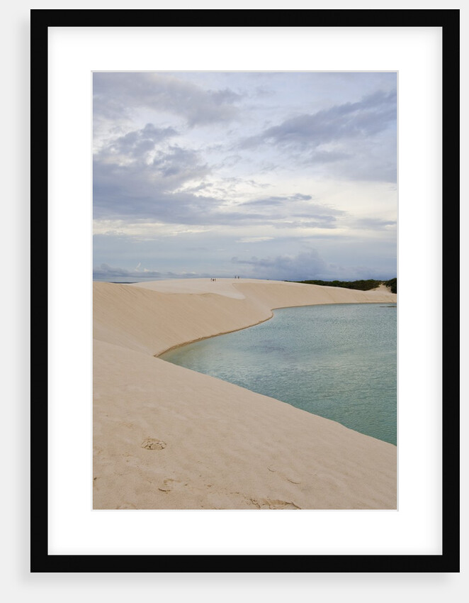 White Sand dunes and fresh water lakes at Lencois Maranheinses National Park, Brazil by Anonymous