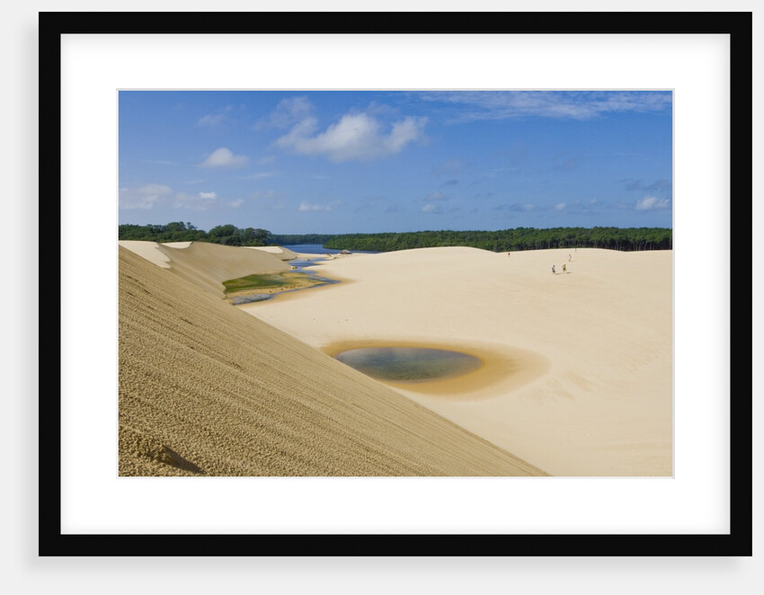 White Sand dunes and Preguica river at Lencois Maranheinses National Park, Brazil by Anonymous
