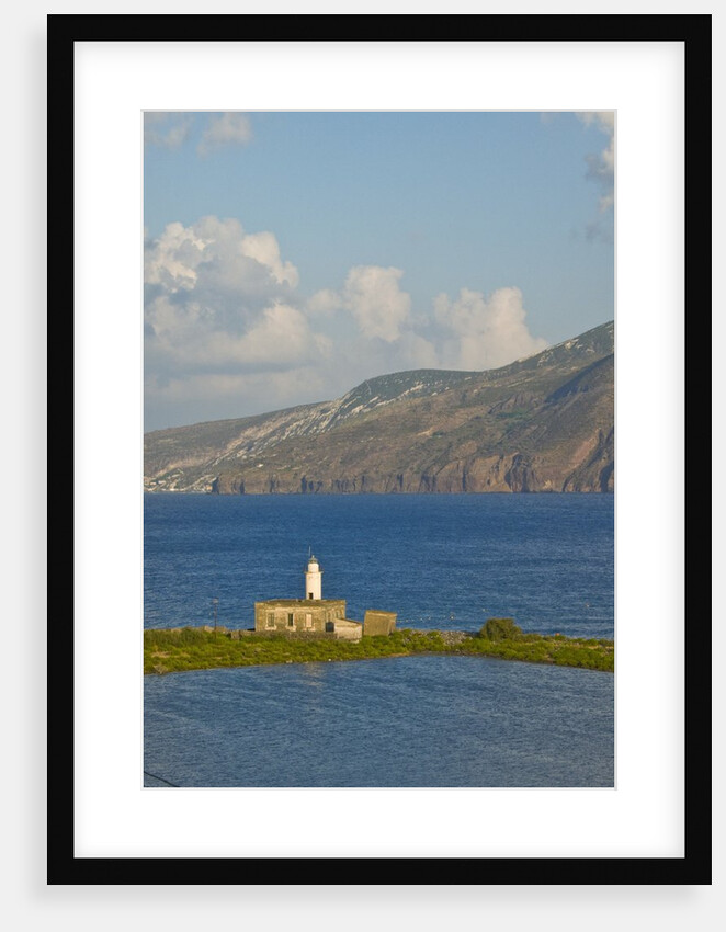 View of Lipari from Lingua Salt Pond, Sicily, Italy by Anonymous
