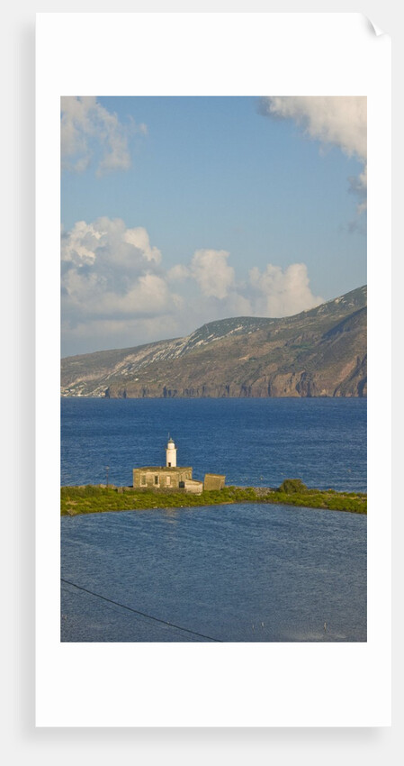 View of Lipari from Lingua Salt Pond, Sicily, Italy by Anonymous