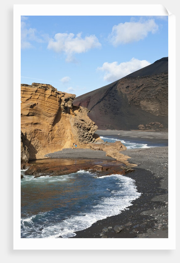 Coastline at El Golfo, Lanzarote, Yaiza, Spain by Anonymous