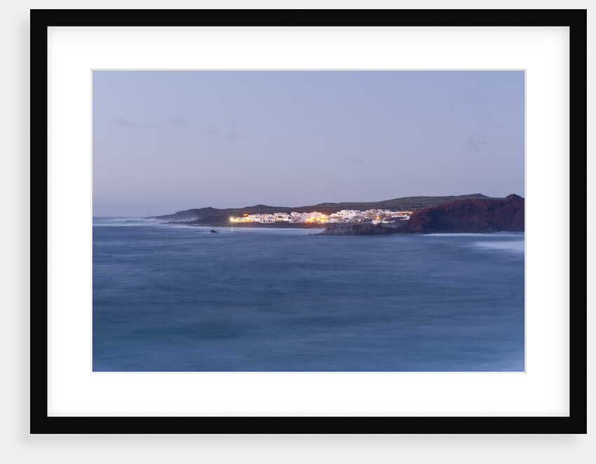 View of El Golfo at dusk, Lanzarote, Spain by Anonymous