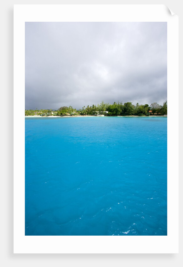 Blue water with beach, Sandy Lane Beach, Barbados by Anonymous