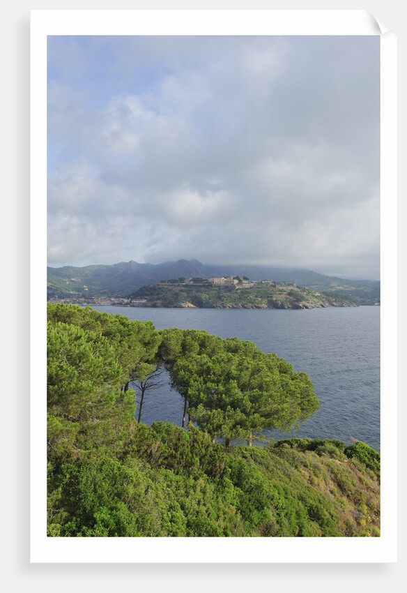 View of bay from Forte Focardo, Porto Azzurro, Italy by Anonymous