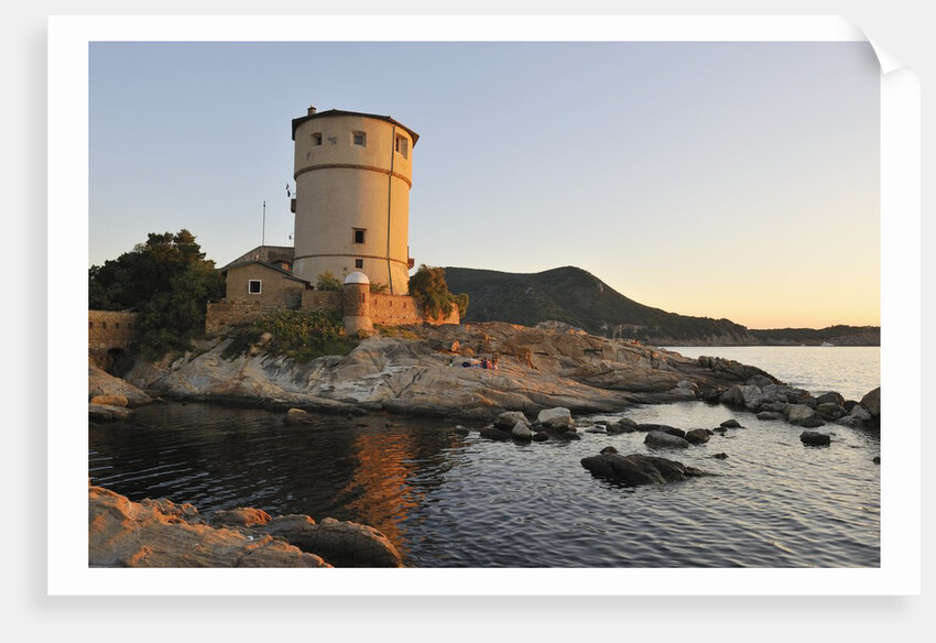 Ancient tower at sunset, Campese, Italy by Anonymous
