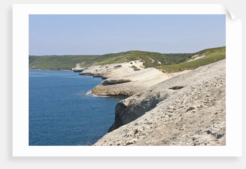 Sea coast at Punta Tangone, Sardinia, Italy by Anonymous