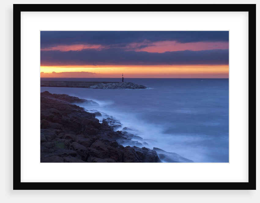 Sea at sunset, Castelsardo, Sardinia, Italy by Anonymous