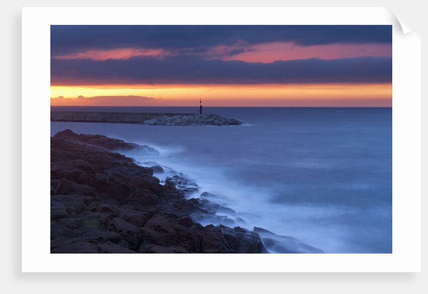 Sea at sunset, Castelsardo, Sardinia, Italy by Anonymous