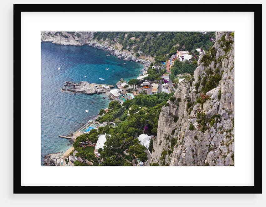 Marina Piccola and coast from Giardini di Augusto, Capri, Capri Island, Campania, Italy by Anonymous