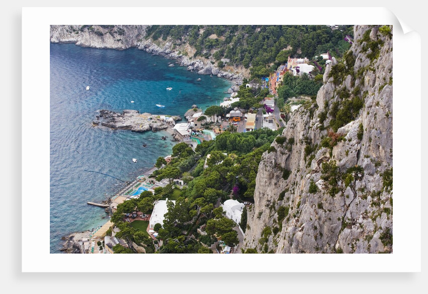 Marina Piccola and coast from Giardini di Augusto, Capri, Capri Island, Campania, Italy by Anonymous