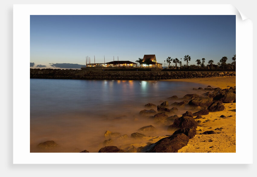 Town lights at night, Puerto Rico, Gran Canaria, Spain by Anonymous