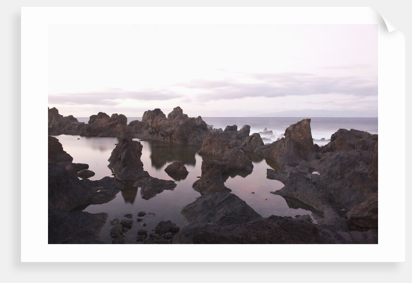 Sea at dusk, Puerto de Santiago, Tenerife, Canary Islands, Spain by Anonymous