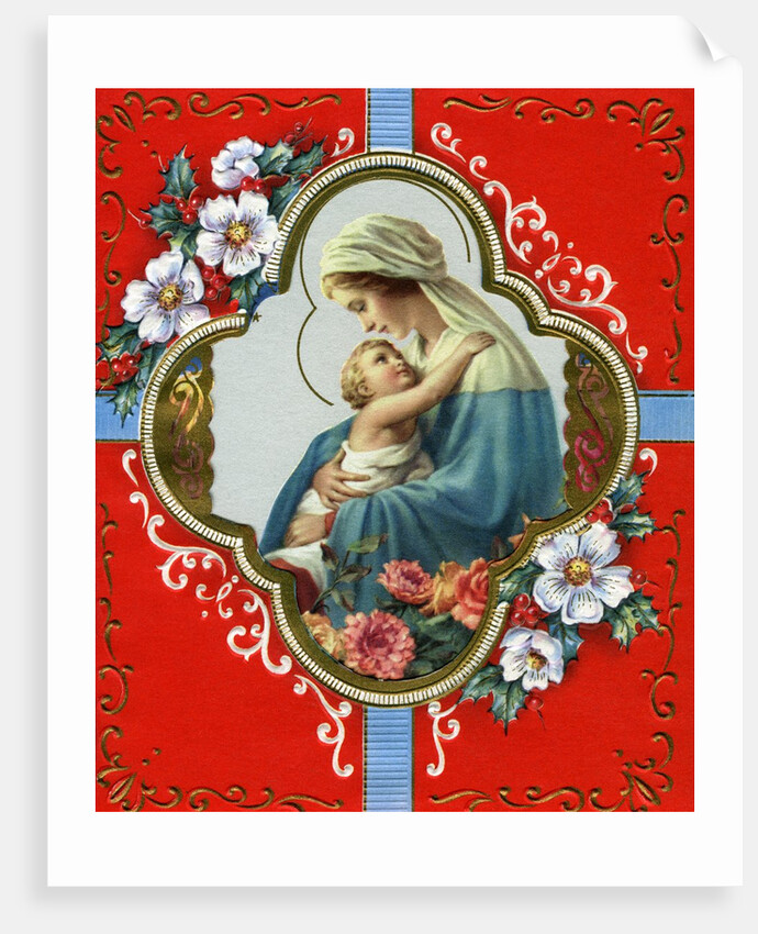 Vintage Illustration of the Virgin and Child by Anonymous