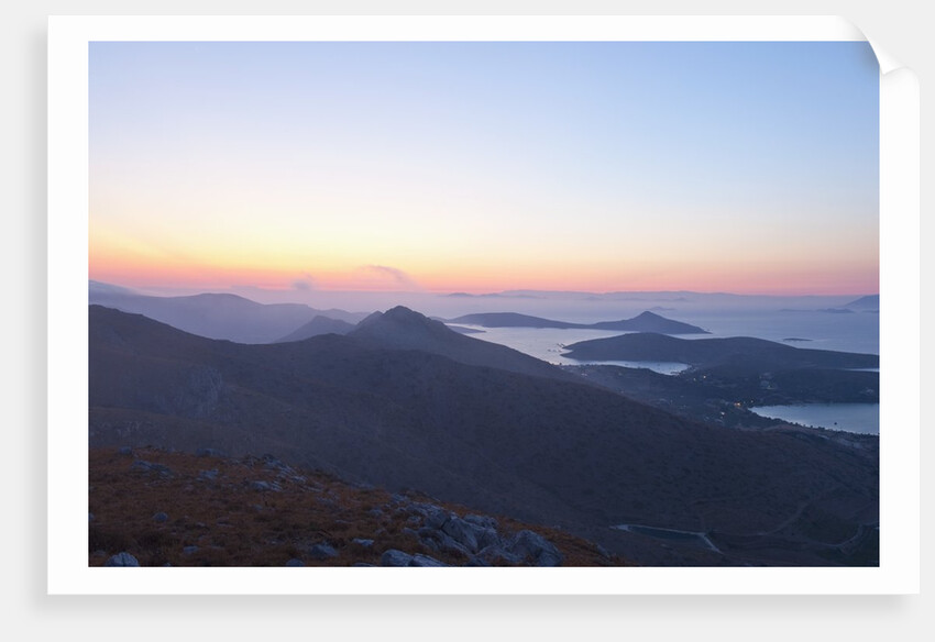 Sunset view from Klidi Mountain, Leros, Greece by Anonymous