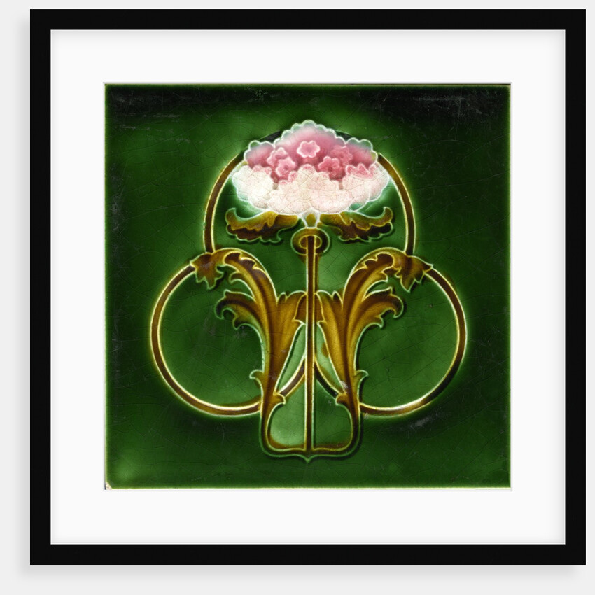 Art Nouveau decorative tile by Anonymous