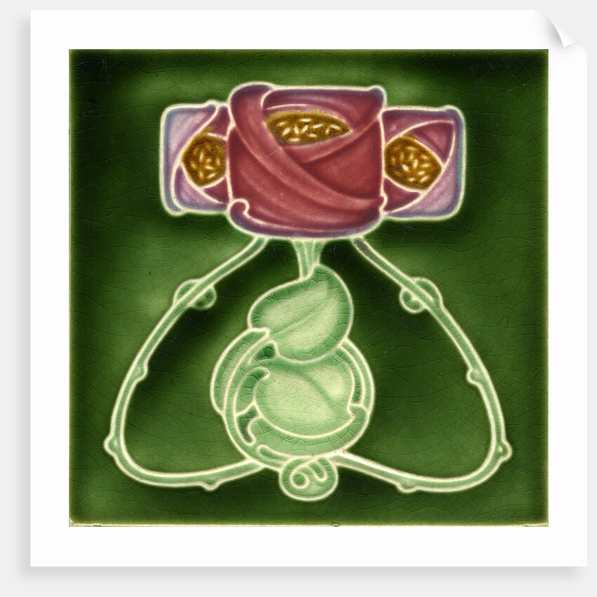 Arts & Crafts decorative tile by Anonymous