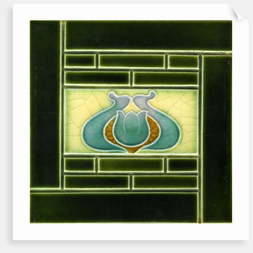 Arts & Crafts decorative tile by Anonymous