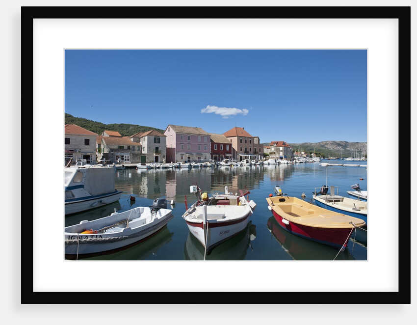 Boats in harbor, Stari Grad, Hvar Island, Croatia by Anonymous