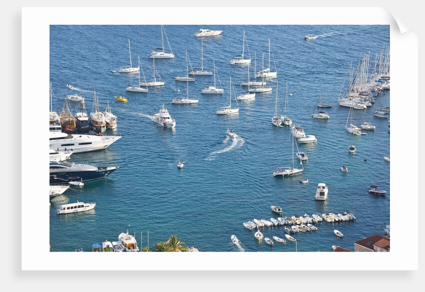 Boats in port, Hvar Town, Hvar Island, Croatia by Anonymous
