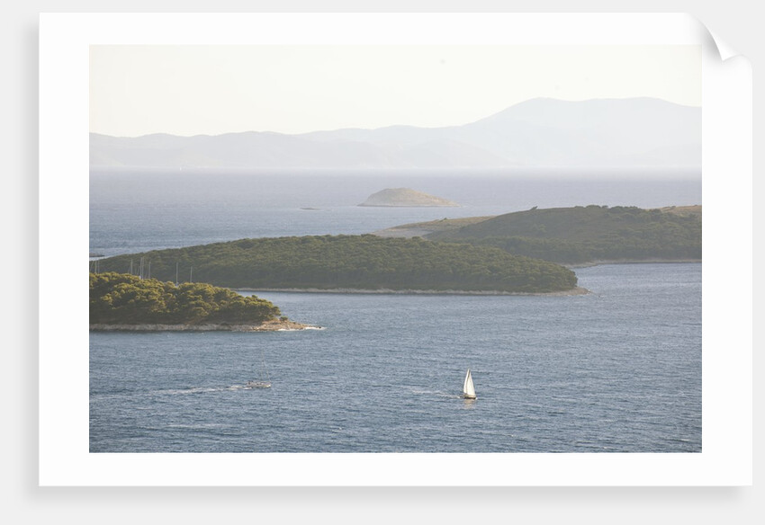 View of Pakleni islands from fortress, Hvar Town, Hvar Island, Croatia by Anonymous